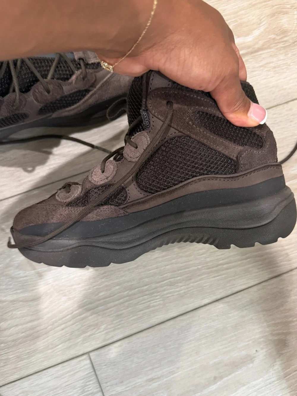 2019 adidas Yeezy Desert Boot Kids 'Oil'